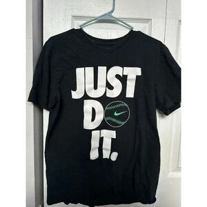 Nike Men's T-Shirt Sportswear "Just Do It" Baseball Athletic Shirt Size M